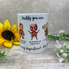 Load image into Gallery viewer, Personalised Superhero Dad Mug-The Persnickety Co
