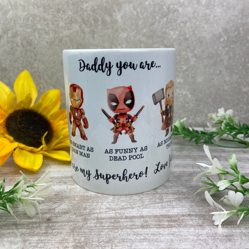 Personalised Superhero Dad Mug-The Persnickety Co