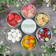 Load image into Gallery viewer, Personalised Wedding Sweet Tins
