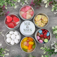 Load image into Gallery viewer, Personalised Wedding Sweet Tins

