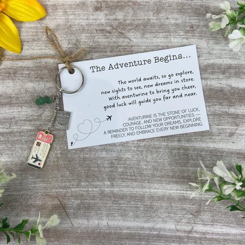 The Adventure Begins Keyring-The Persnickety Co