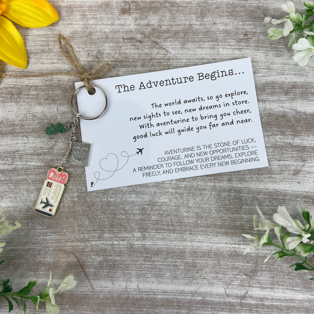 The Adventure Begins Keyring-The Persnickety Co