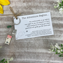 Load image into Gallery viewer, The Adventure Begins Keyring
