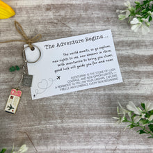 Load image into Gallery viewer, The Adventure Begins Keyring
