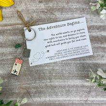 Load image into Gallery viewer, The Adventure Begins Keyring
