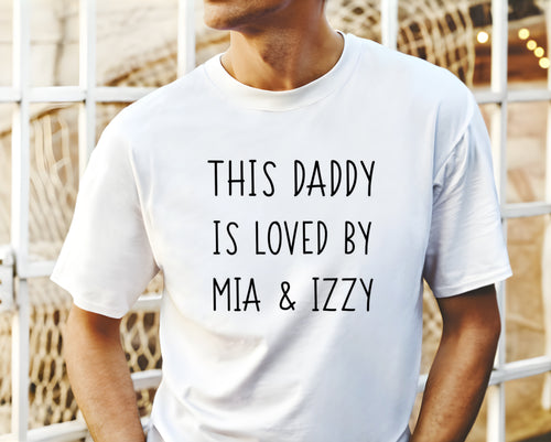 Daddy Personalised T Shirt-The Persnickety Co
