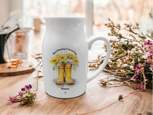 This Nanny is Loved By Personalised Jug-The Persnickety Co