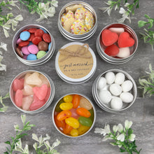 Load image into Gallery viewer, Wedding Sweet Tins with Twine
