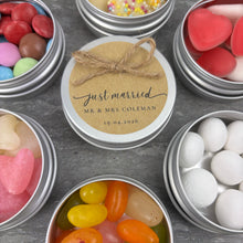 Load image into Gallery viewer, Wedding Sweet Tins with Twine
