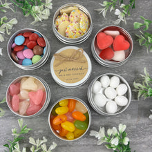 Load image into Gallery viewer, Wedding Sweet Tins with Twine
