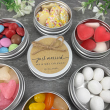 Load image into Gallery viewer, Wedding Sweet Tins with Twine
