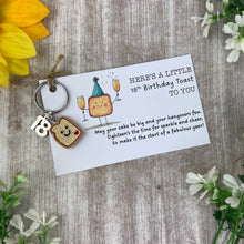 Load image into Gallery viewer, Birthday Toast Keyring
