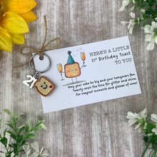 Load image into Gallery viewer, Birthday Toast Keyring
