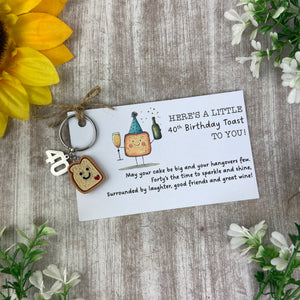 Birthday Toast Keyring