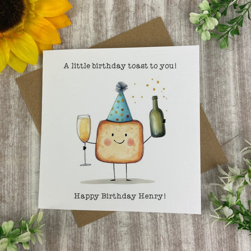 Personalised Toast Birthday Card-The Persnickety Co