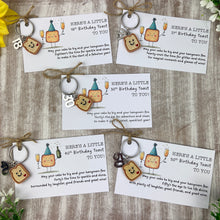 Load image into Gallery viewer, Birthday Toast Keyring
