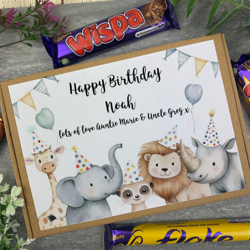 Personalised Happy Birthday Letterbox Gift - Custom Name Chocolate Box-The Persnickety Co