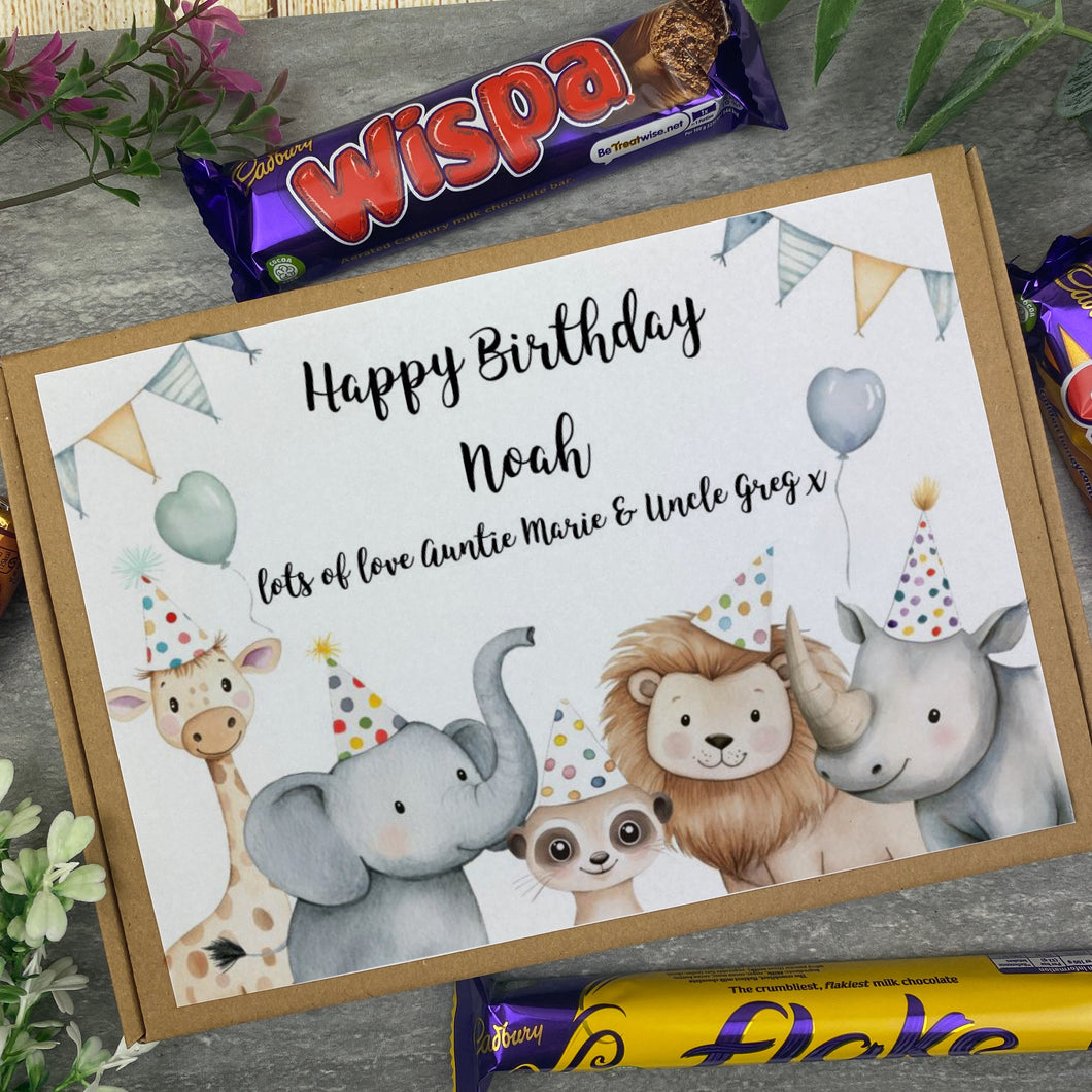 Personalised Happy Birthday Letterbox Gift - Custom Name Chocolate Box-The Persnickety Co