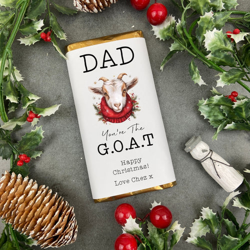 Personalised G.O.A.T Chocolate Bar-The Persnickety Co