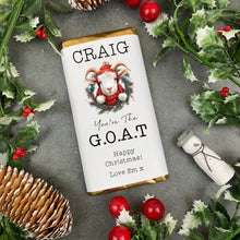 Load image into Gallery viewer, Personalised G.O.A.T Chocolate Bar
