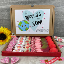 Load image into Gallery viewer, Personalised Valentine’s Sweet Box for Son-The Persnickety Co
