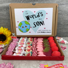 Load image into Gallery viewer, Personalised Valentine’s Sweet Box for Son
