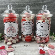 Load image into Gallery viewer, Personalised Valentine&#39;s Sweet Jar-The Persnickety Co
