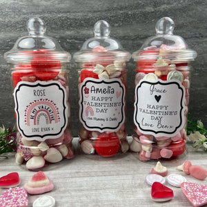 Personalised Valentine's Sweet Jar