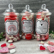 Load image into Gallery viewer, Personalised Valentine&#39;s Sweet Jar
