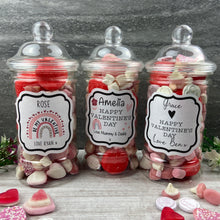 Load image into Gallery viewer, Personalised Valentine&#39;s Sweet Jar
