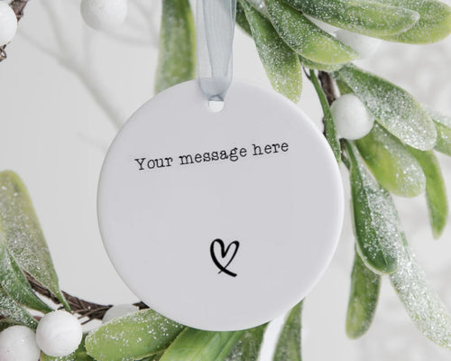 Personalised Keepsake Ceramic Ornament-The Persnickety Co