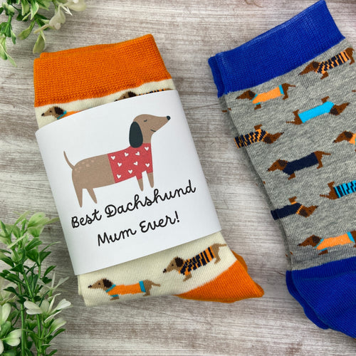 Dachshund Socks - Best Dachshund Mum Ever!-The Persnickety Co