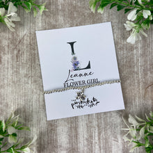 Load image into Gallery viewer, Flower Girl Bracelet with Flower Charm-The Persnickety Co
