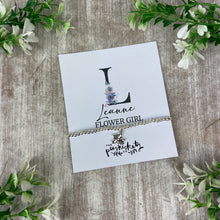 Load image into Gallery viewer, Flower Girl Bracelet with Flower Charm
