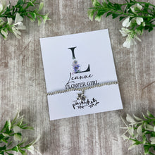 Load image into Gallery viewer, Flower Girl Bracelet with Flower Charm
