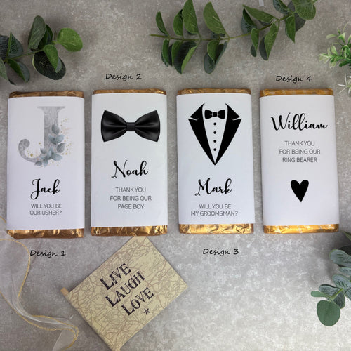 Personalised Wedding Chocolate Bar-The Persnickety Co