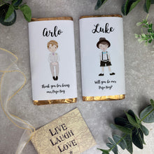 Load image into Gallery viewer, Personalised Page Boy Chocolate Bar
