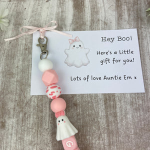 Personalised Ghost Keychain - Custom Name