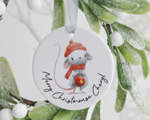 Load image into Gallery viewer, Personalised Christmouse Hanging Decoration-The Persnickety Co
