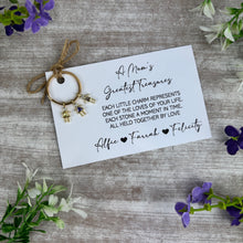 Load image into Gallery viewer, Personalised Mum Keyring with Birthstone Charms
