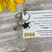 Load image into Gallery viewer, Graduation Crystal Keyring
