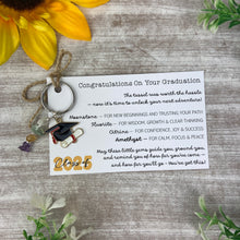 Load image into Gallery viewer, Graduation Crystal Keyring
