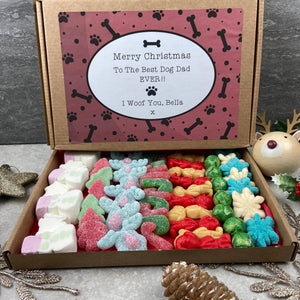 Merry Christmas Personalised Dog Mum/Dad Sweet box