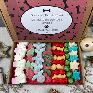 Merry Christmas Personalised Dog Mum/Dad Sweet box
