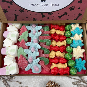 Merry Christmas Personalised Dog Mum/Dad Sweet box