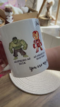 Load and play video in Gallery viewer, Personalised Superhero Dad Mug
