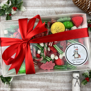 Personalised Christmas Luxury Sweet Box