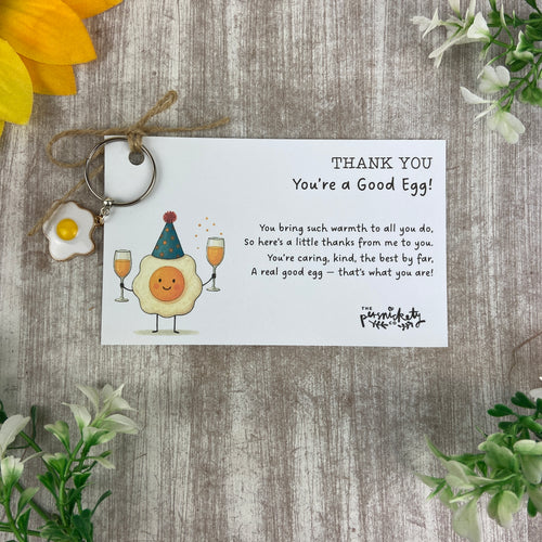 You’re a Good Egg Keyring-The Persnickety Co