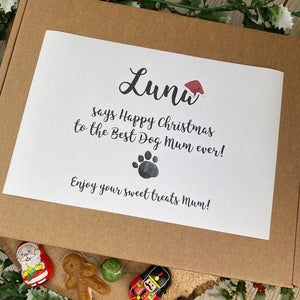 Personalised Christmas Dog Mum/Dad - Sweet Box-The Persnickety Co