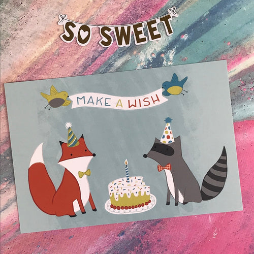 Make A Wish Postcard-The Persnickety Co